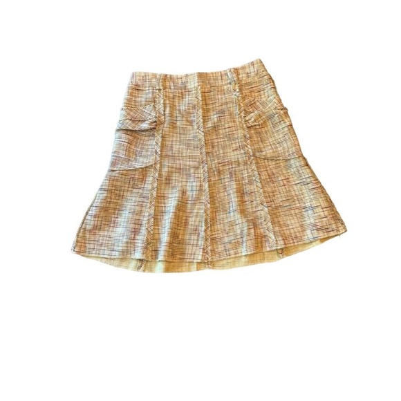 To the Max Dresses & Skirts - To The Max Skirt Moss Green Tweed A-Line Knee Length YDX33-359 Raw Edge Trim 8
